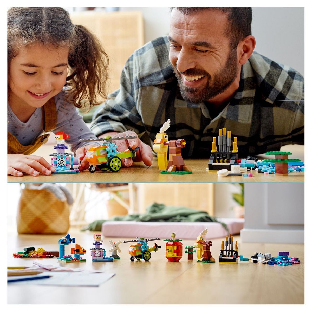 LEGO Classic 11019 - Briques et Fonctionnalités, Jouets de Construction Enfants