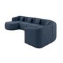 Voir la diapositive 4 : LISA DESIGN Ikare - canapé modulable d'angle gauche - 6 places - en tissu