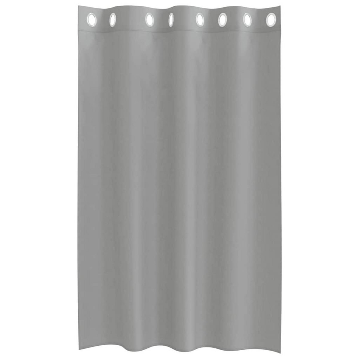 VIDAXL Rideaux en voile avec œillets 2 pcs gris clair 140x175 cm