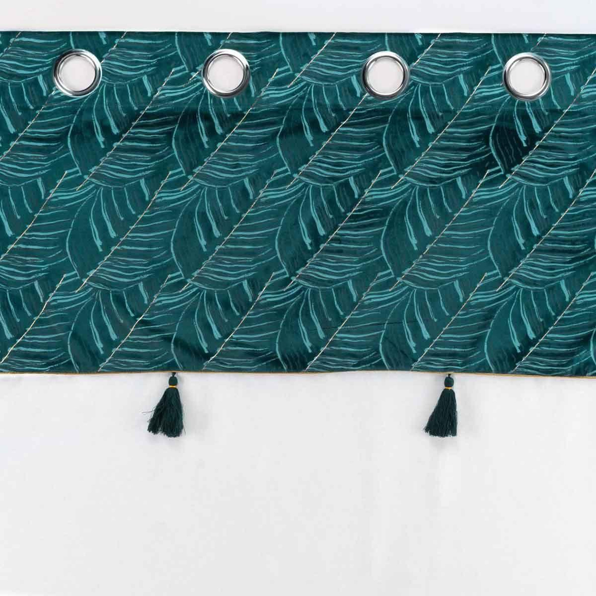 Voir la diapositive 3 : Douceur d'Intérieur Rideau voilage à œillets  palmina  140x240cm bleu