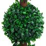 Voir la diapositive 2 : VIDAXL Plante de buis artificiel avec pot Forme de boule Vert 90 cm