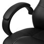 VIDAXL Chaise de bureau en cuir artificiel Noir