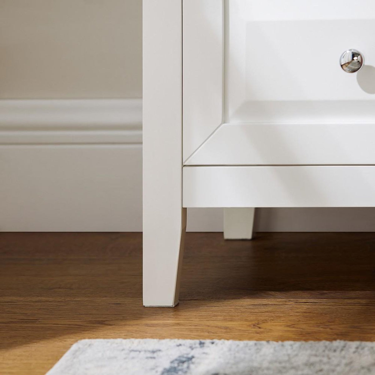 SOBUY SoBuy - Table De Chevet à un tiroir - Blanc - 45x35x60cm - Nordique - FBT131-W