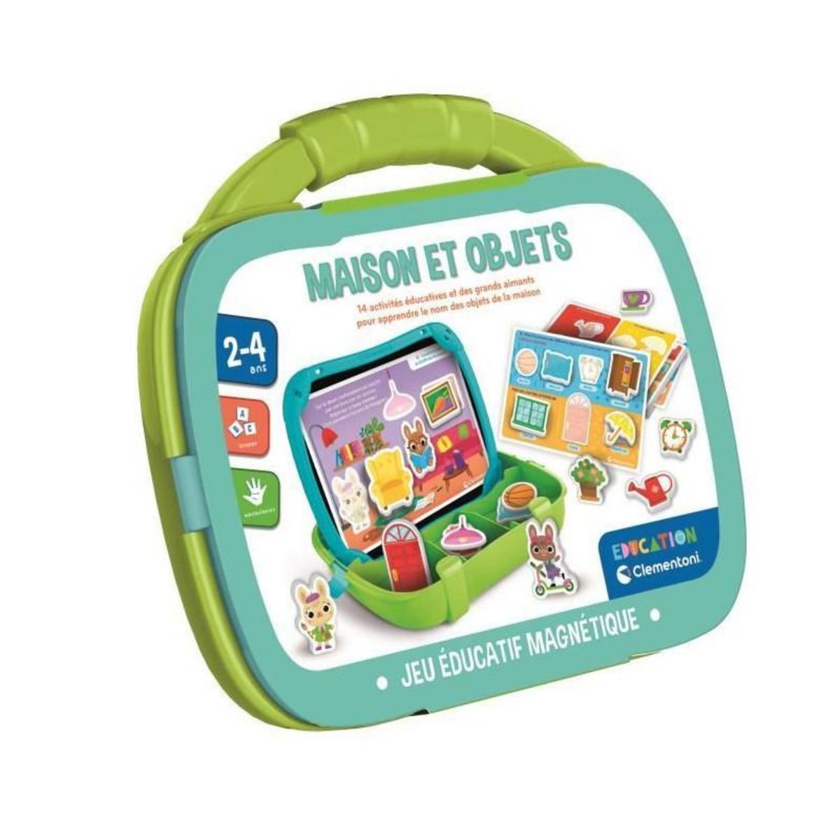 CLEMENTONI CLEMENTONI - Mallette magnétique - Mots et objets - Apprentissage - Des 2 ans