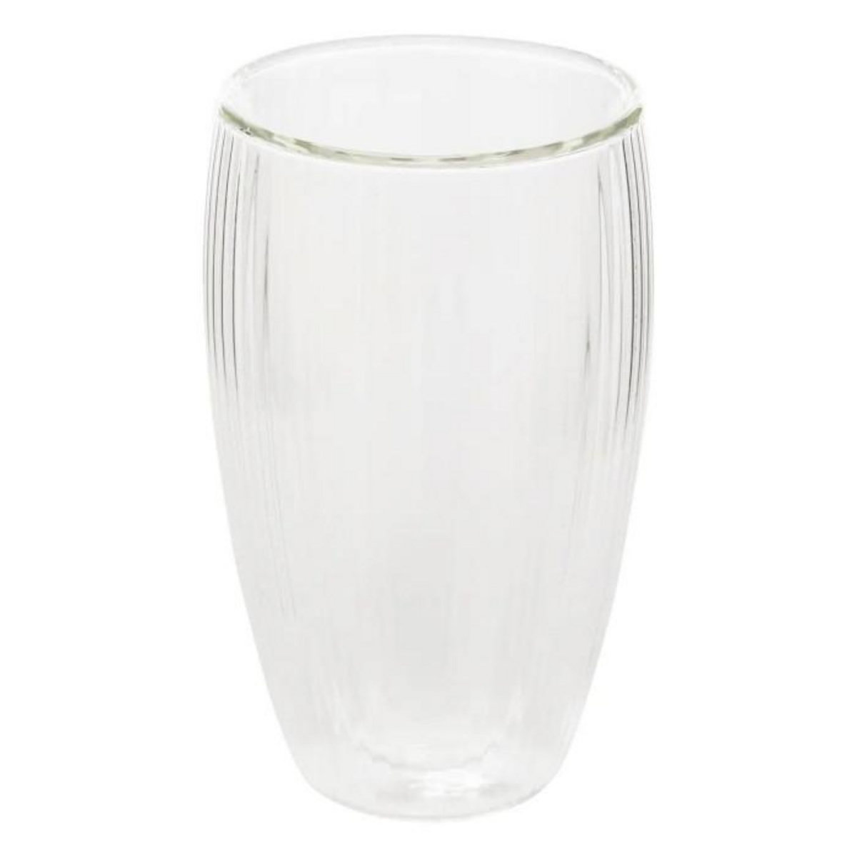 SECRET DE GOURMET Lot de 6 Mugs Striés  Cléa  35cl Transparent