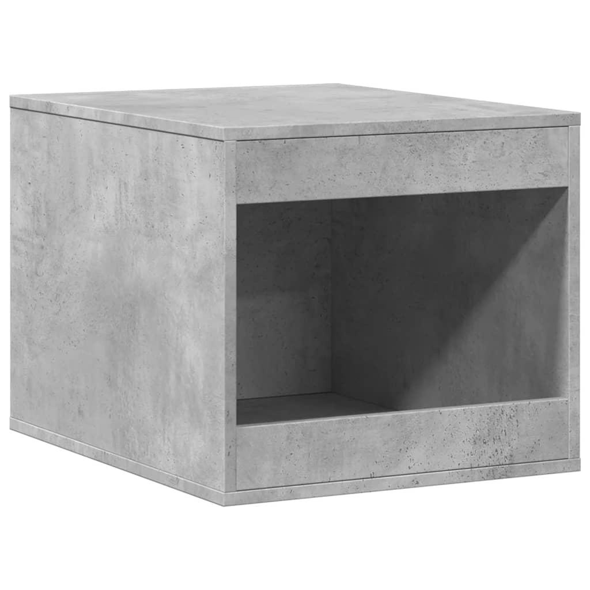Voir la diapositive 2 : VIDAXL Meuble de bac a litiere pour chat gris beton bois d'ingenierie