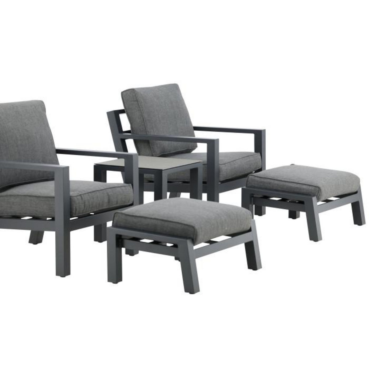 Paris Prix Salon de Jardin  Barcelona  84cm Noir