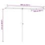 Voir la diapositive 6 : VIDAXL Parasol de jardin avec mat en aluminium 2x1,5 m Taupe