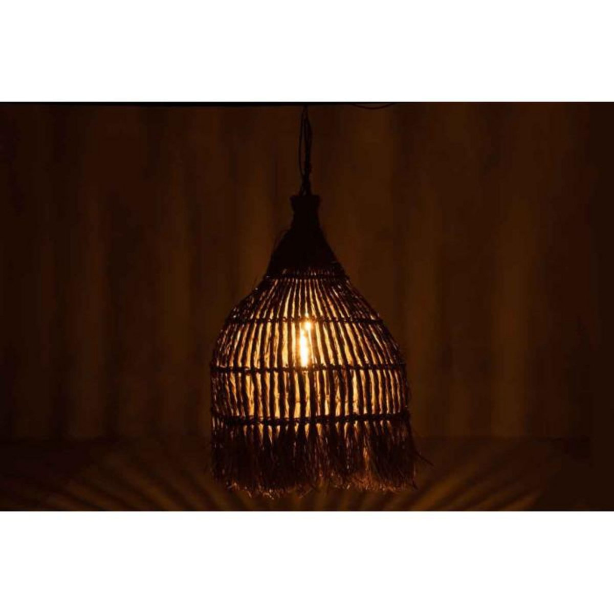 Paris Prix Lampe Suspension Design  Twist  90cm Naturel