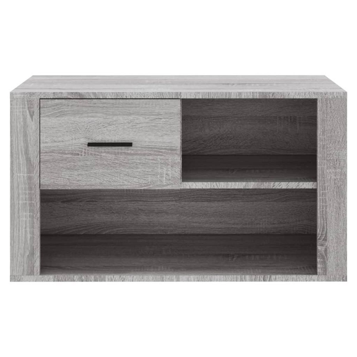 VIDAXL Armoire a chaussures Sonoma gris 80x35x45 cm Bois d'ingenierie