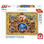 Voir la diapositive 2 : Schmidt Puzzle 2000 pièces : Thomas Kinkade : Mickey et Minnie, Collage de rêve, Disney