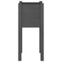 Voir la diapositive 4 : VIDAXL Jardiniere d'exterieur Gris 31x31x70 cm Bois de pin massif