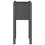 Voir la diapositive 4 : VIDAXL Jardiniere d'exterieur Gris 31x31x70 cm Bois de pin massif