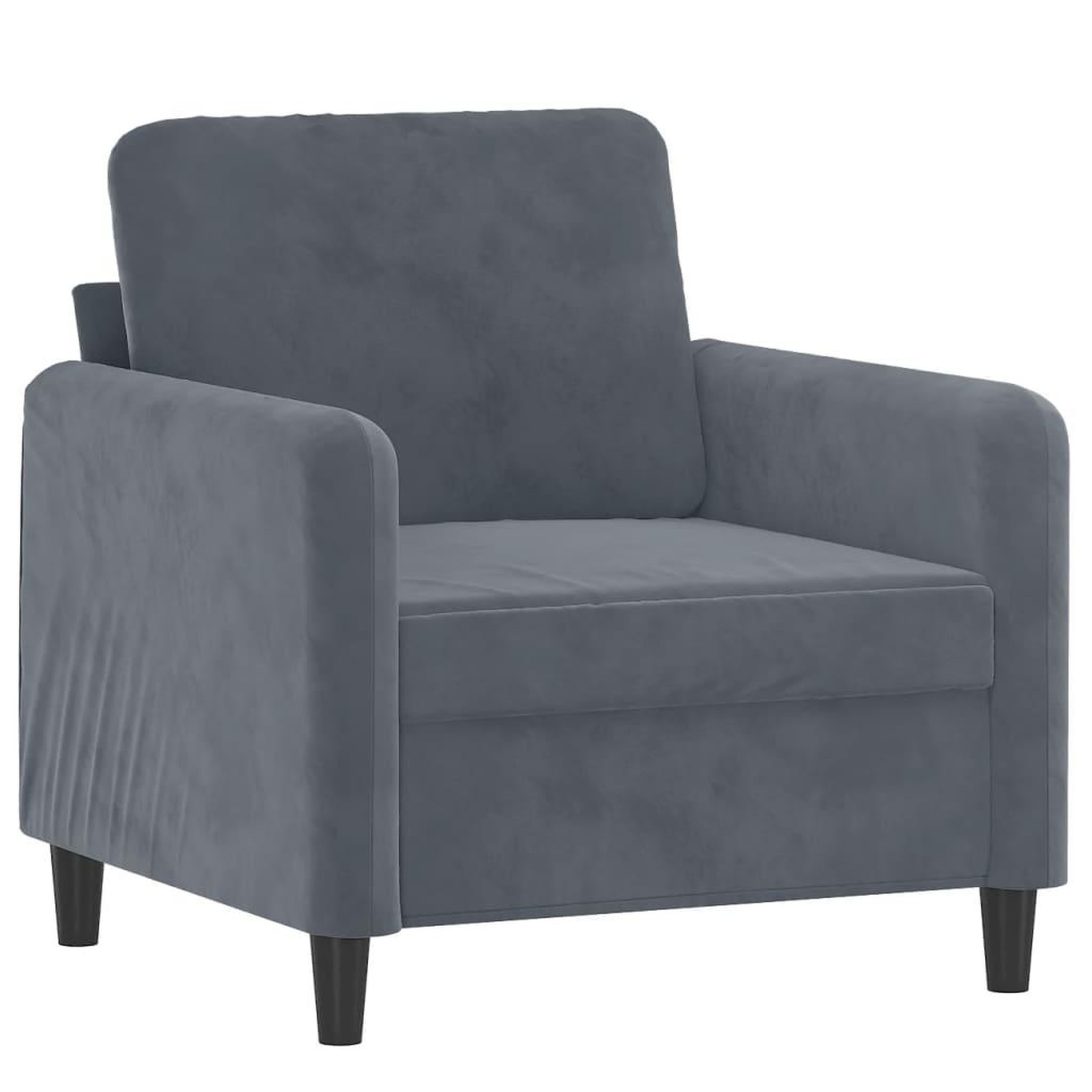 Voir la diapositive 3 : VIDAXL Ensemble de canapes 3 pcs gris fonce velours