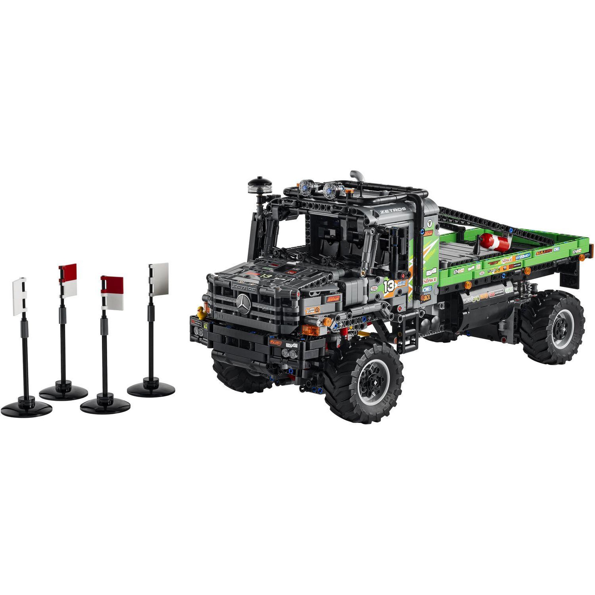 Voir la diapositive 2 : LEGO Technic 42129 Le Camion d&rsquo;essai 4x4 Mercedes-Benz Zetros, Camion Jouet Télécommandé