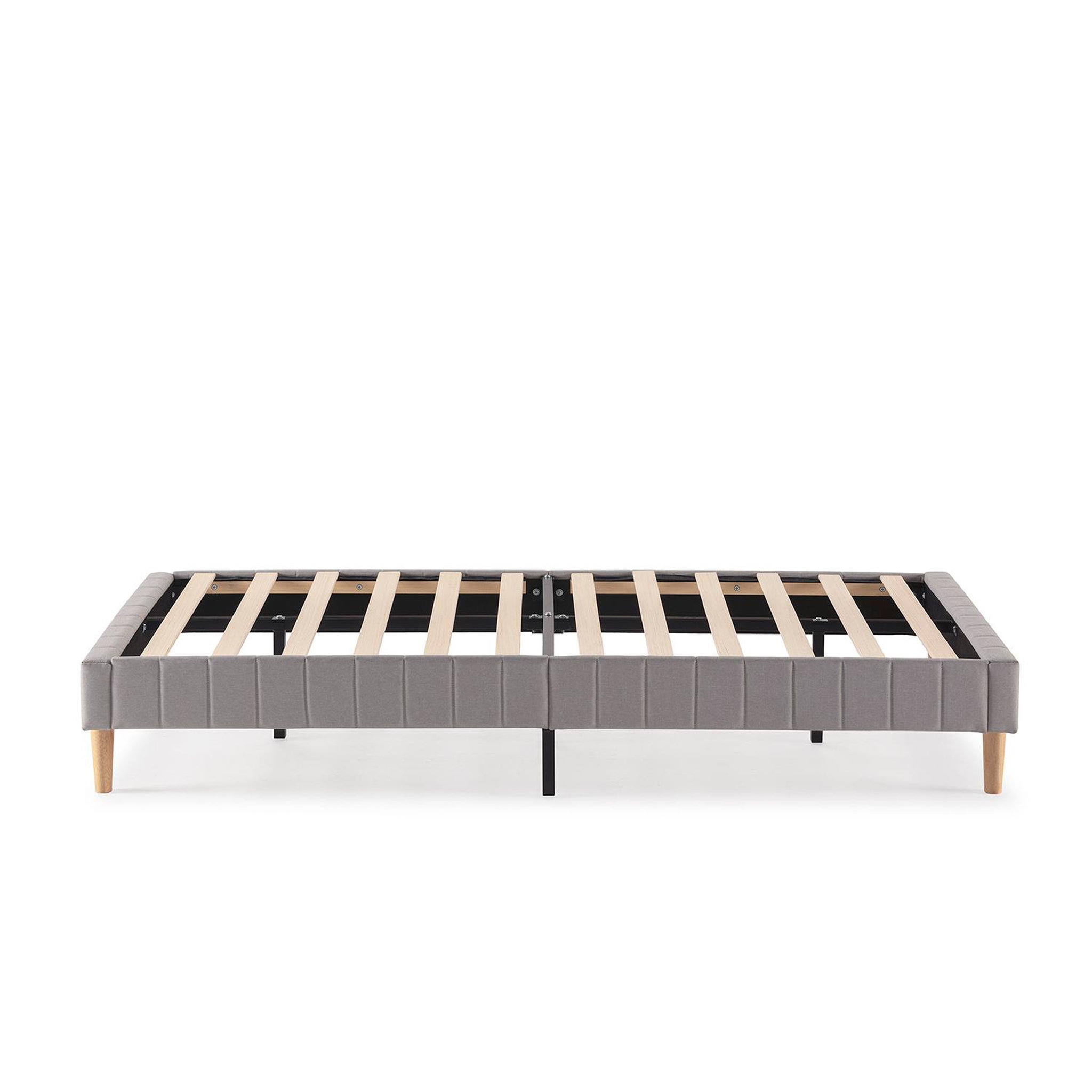 Voir la diapositive 4 : VS VENTA-STOCK Base rembourrée Eris 90x190 cm Gris clair