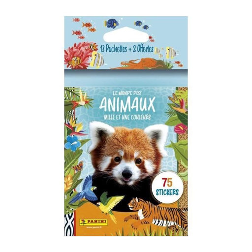 Panini Le Monde Des Animaux – Blister 8 Pochettes, 40 Stickers – Collection éducative Et Ludique Pour Enfants