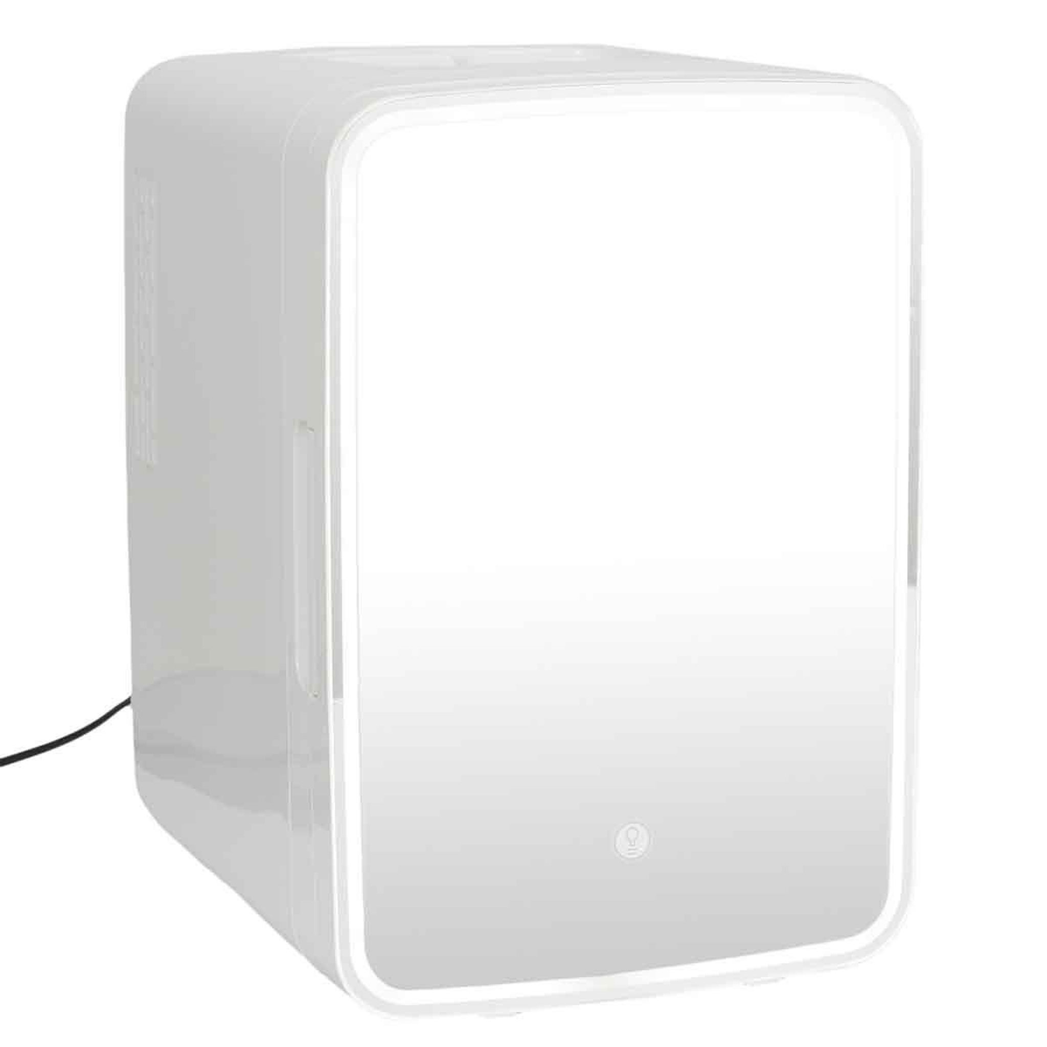 Voir la diapositive 2 : Cosmetic Club Réfrigérateur & miroir  cosmétique  10l blanc