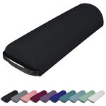 VIVEZEN Traversin, coussin demi-rond 66 cm x 22 cm x 12 cm pour table de massage. Coloris disponibles : Blanc, Violet, Beige, Noir