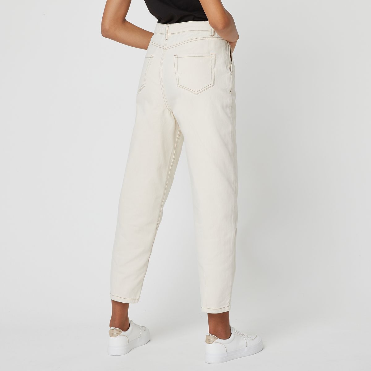 IN EXTENSO Pantalon slouchy écru femme