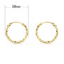 Voir la diapositive 2 : L'ATELIER D'AZUR Boucles d'Oreilles Créoles Or 18 Carats 750/000 Jaune - Torsadées