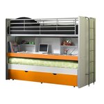 Paris Prix Lit Superposé Enfant  Bonny  90x200cm Orange