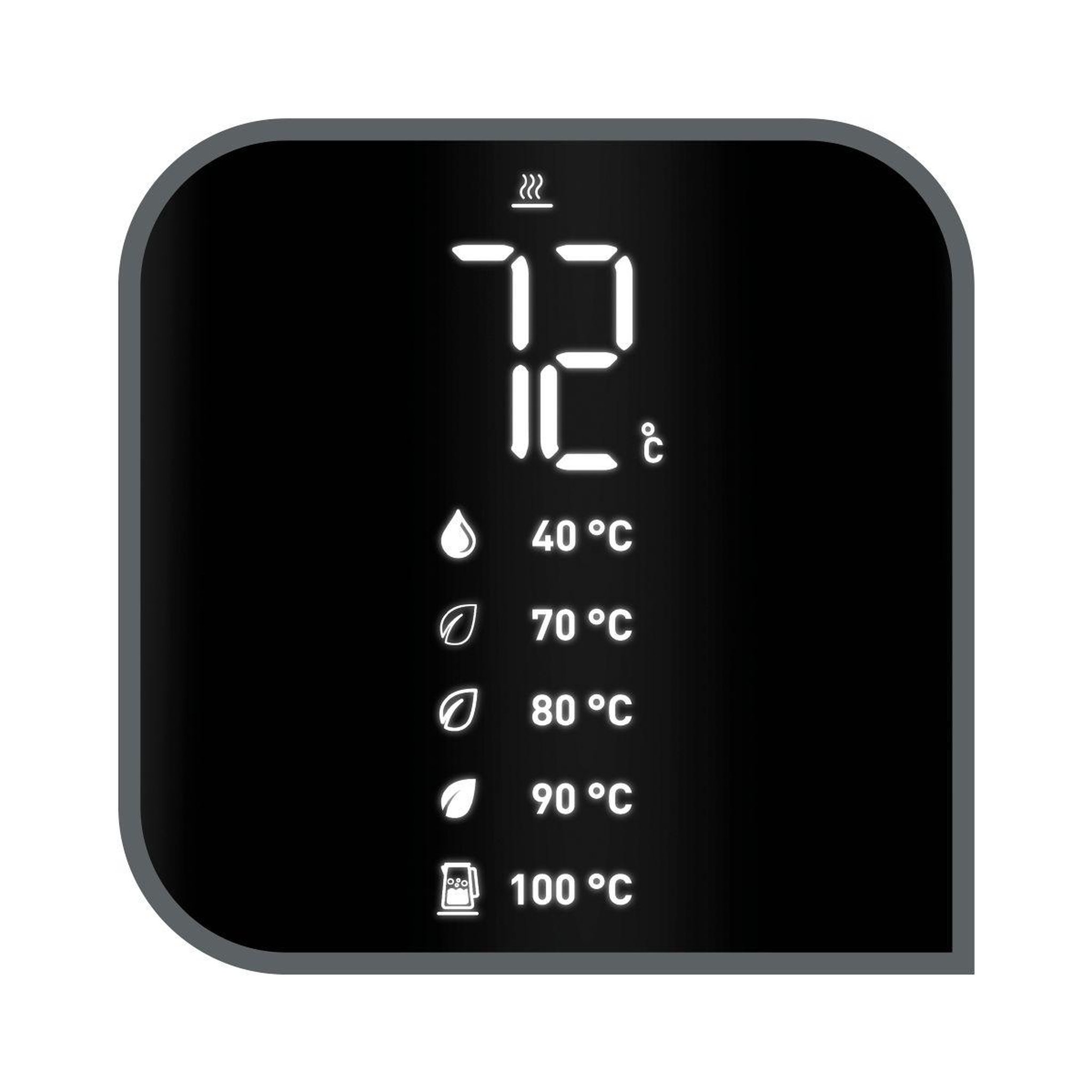 Voir la diapositive 2 : TEFAL Bouilloire à température réglable ko854830 smart'n light 1l