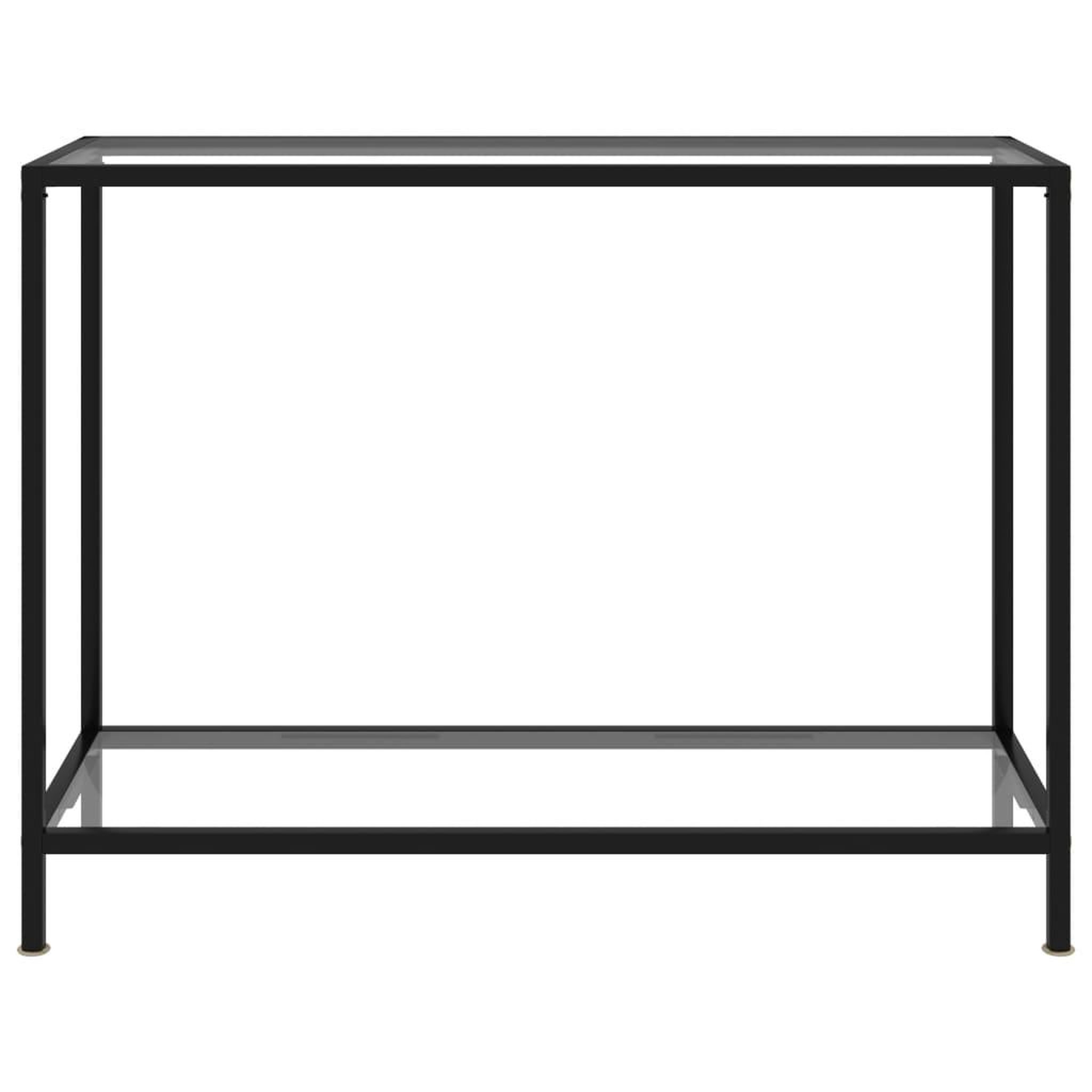 Voir la diapositive 2 : VIDAXL Table console Transparent 100x35x75 cm Verre trempe
