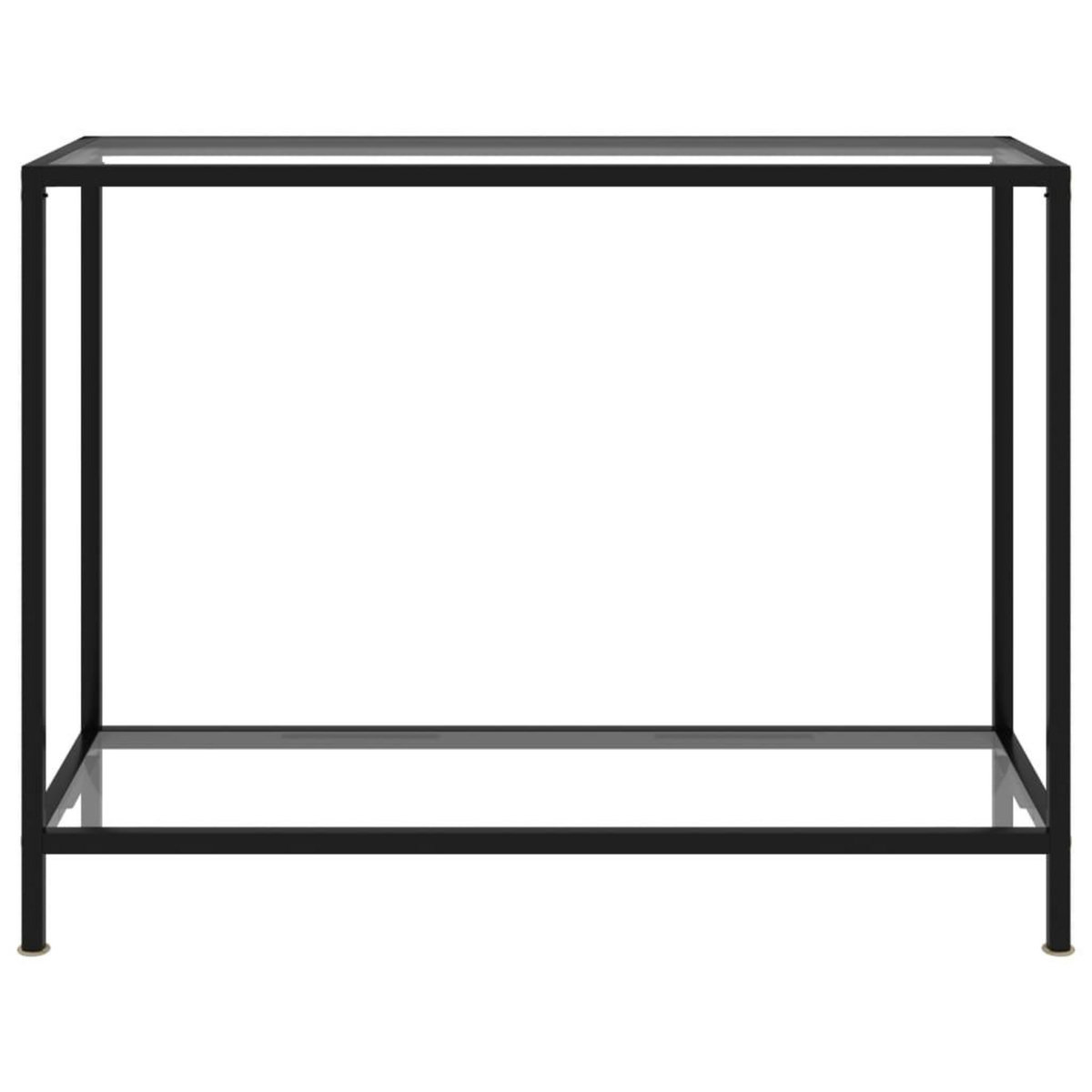 VIDAXL Table console Transparent 100x35x75 cm Verre trempe