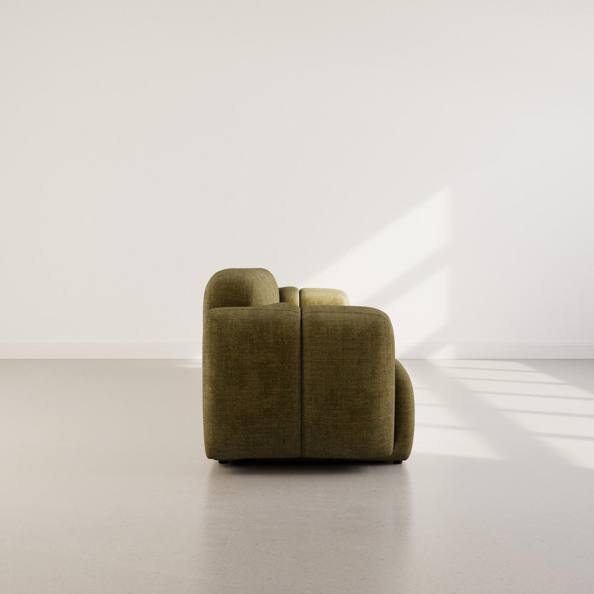 LISA DESIGN Grace - canapé modulable 3 places en velours texturé
