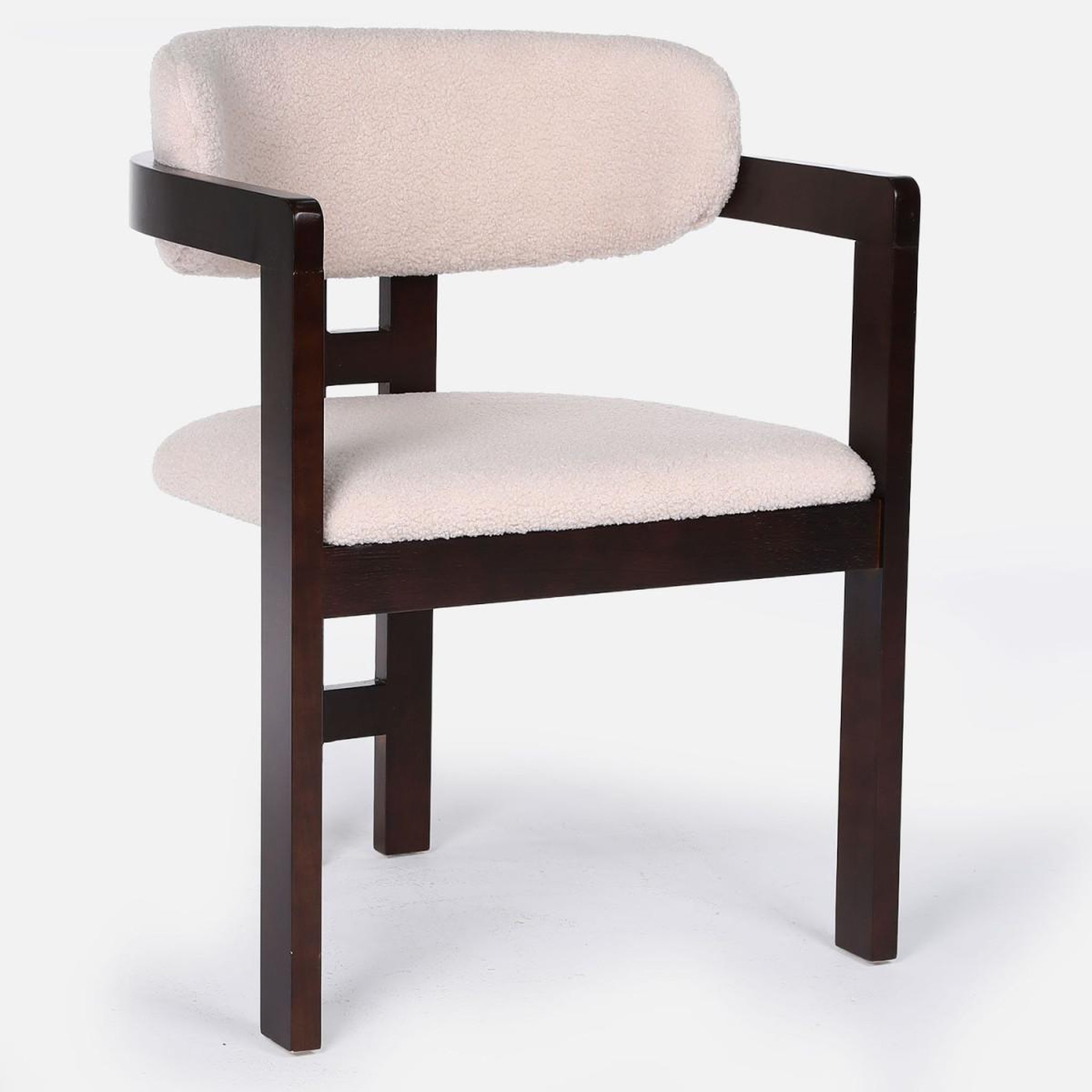 Voir la diapositive 2 : Paris Prix Lot de 2 chaises en tissu bouclette  yoroi  79cm beige