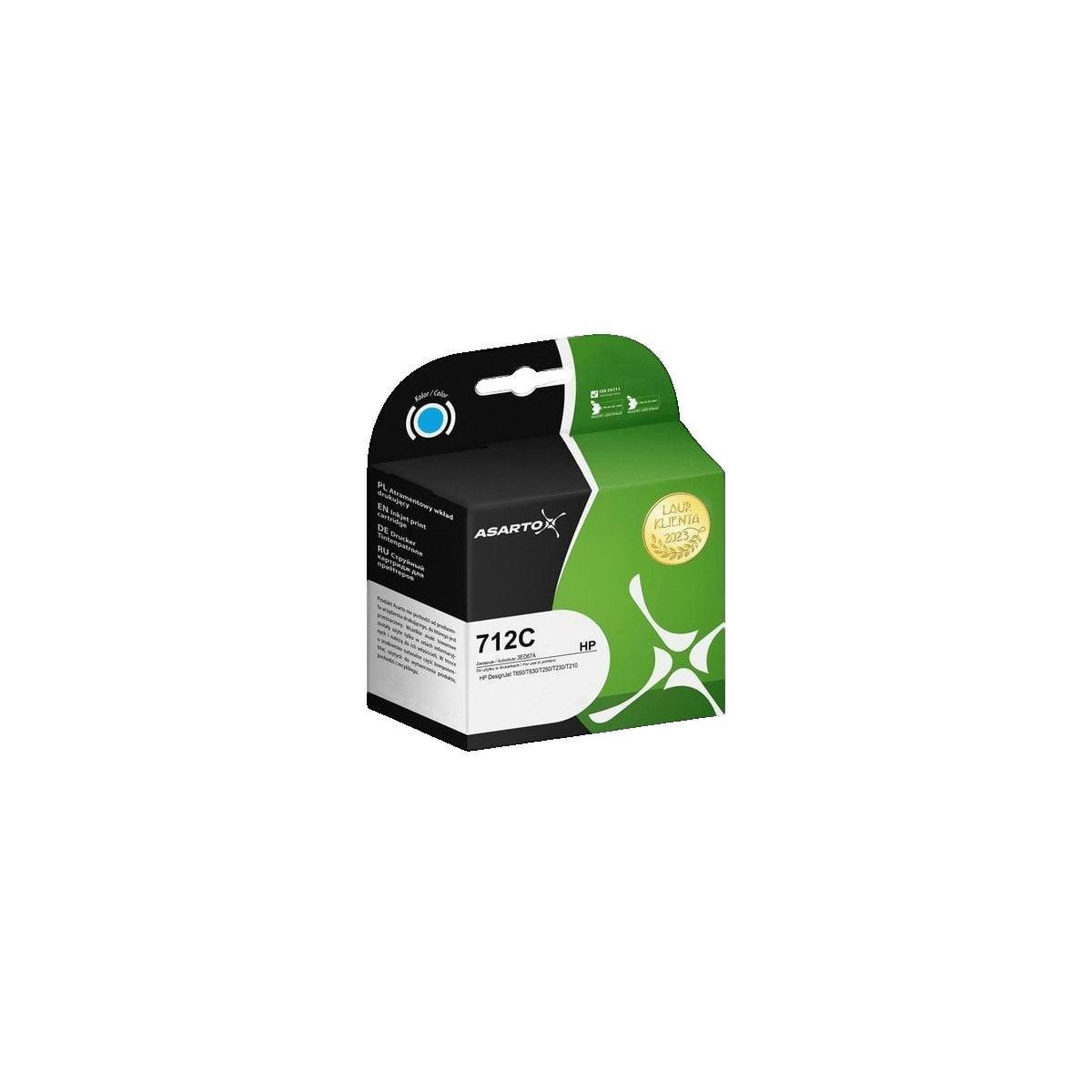 HP Cartouche d'encre Asarto cyan AS-H712C