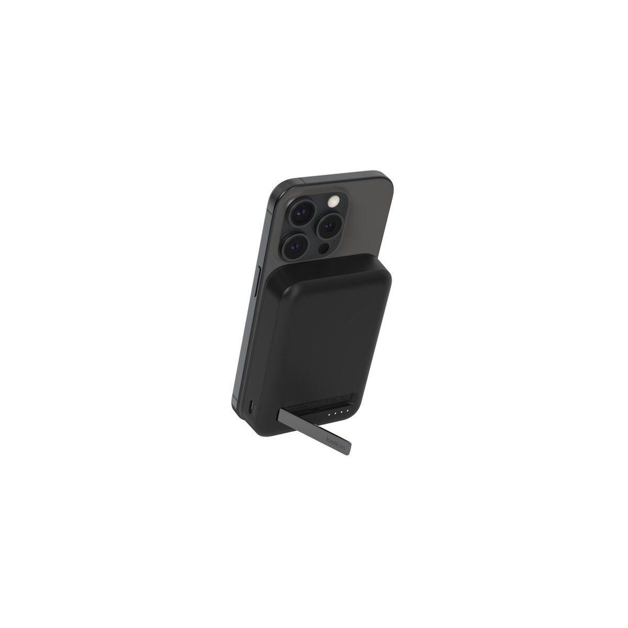 Voir la diapositive 2 : Belkin Batterie externe 10000 mAh 15W MagSafe avec support