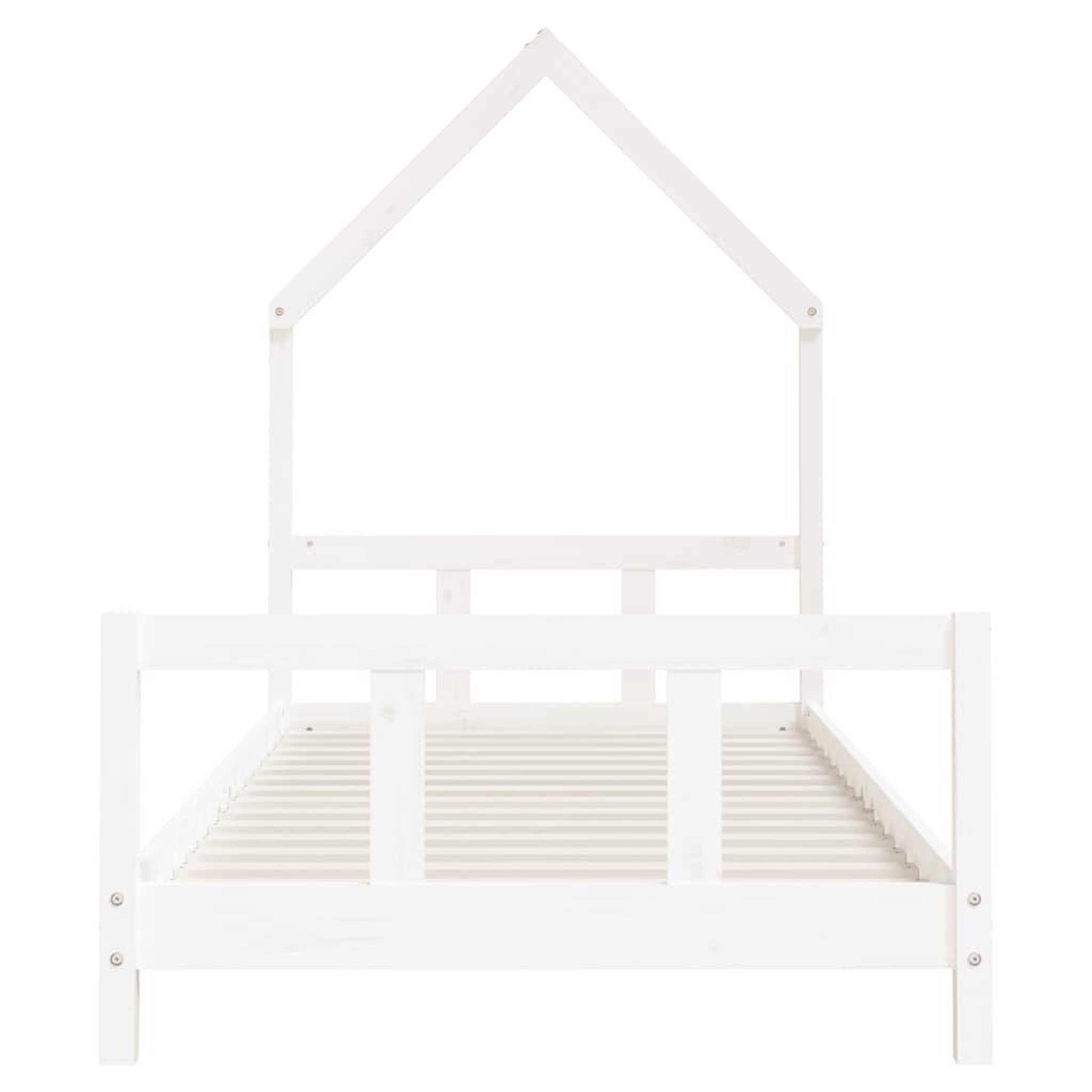 Voir la diapositive 4 : VIDAXL Cadre de lit pour enfants blanc 90x200 cm bois de pin massif