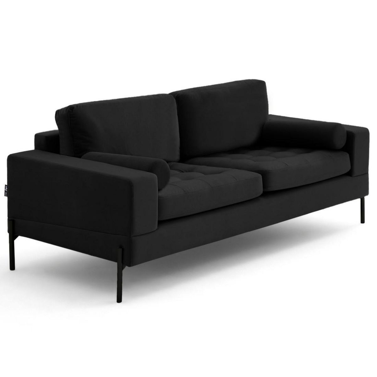 LISA DESIGN Isaure - canapé droit 3 places en velours