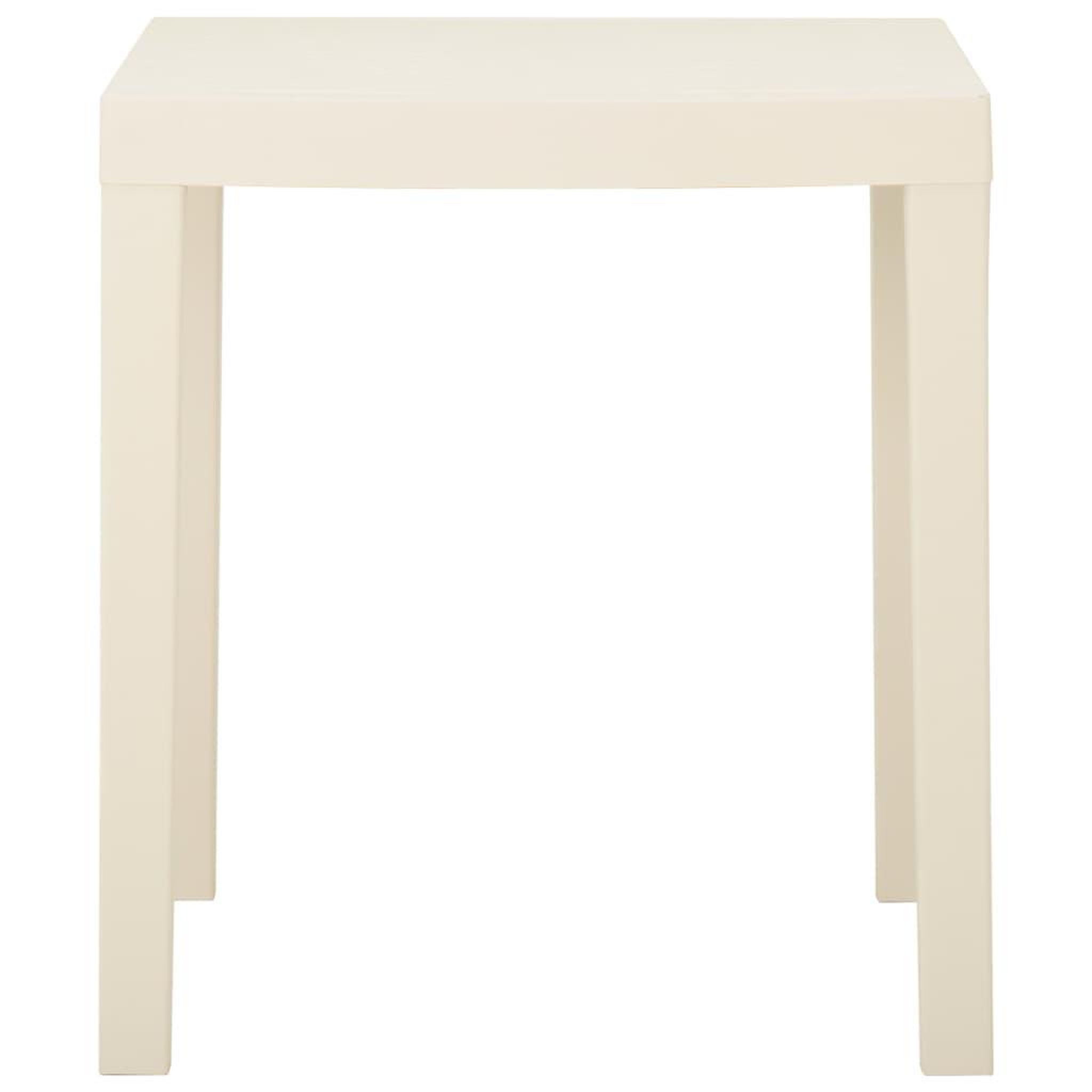 Voir la diapositive 2 : VIDAXL Table de jardin Blanc 79x65x72 cm Plastique