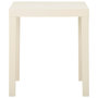 Voir la diapositive 2 : VIDAXL Table de jardin Blanc 79x65x72 cm Plastique