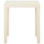 Voir la diapositive 2 : VIDAXL Table de jardin Blanc 79x65x72 cm Plastique