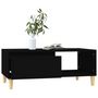 Voir la diapositive 4 : VIDAXL Table basse Noir 90x50x36,5 cm Bois d'ingenierie