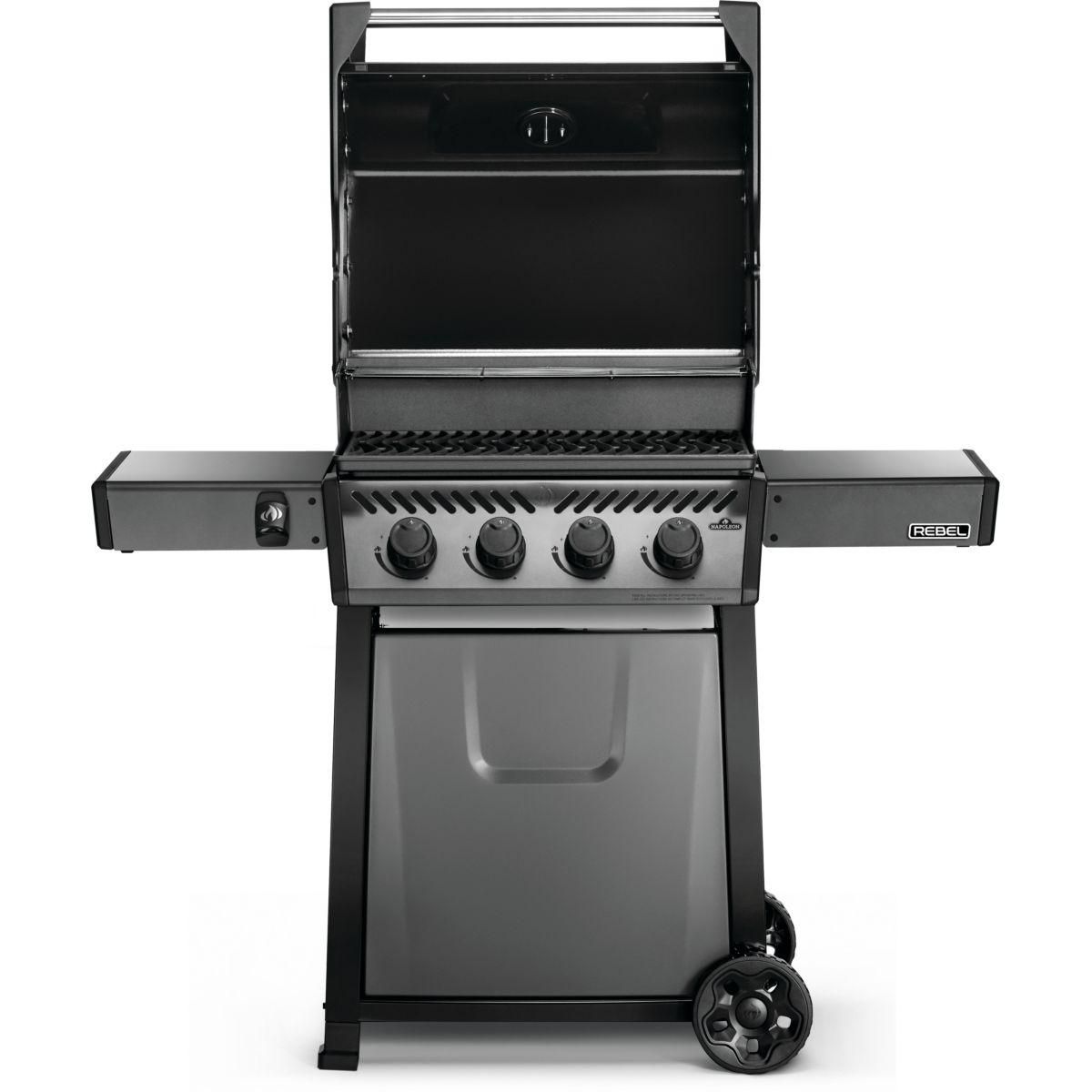 NAPOLEON Barbecue gaz Freestyle  F425PGT-FR noir 4 bruleurs sur chariot, 60x45 cm