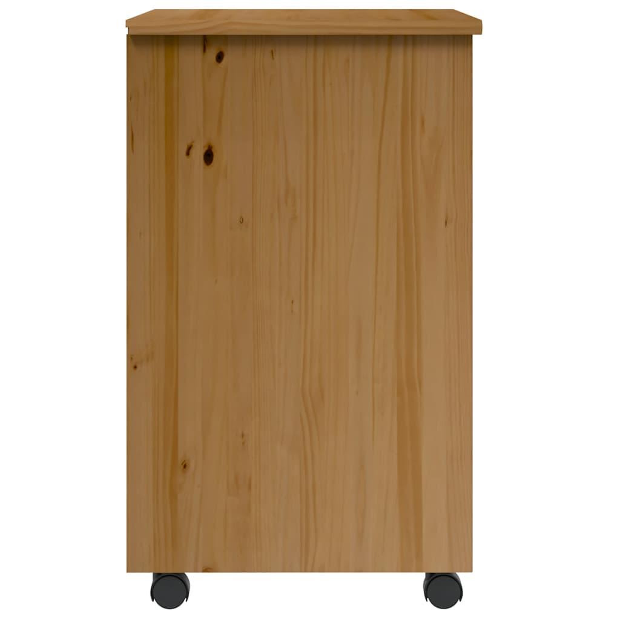 Voir la diapositive 4 : VIDAXL Armoire roulante avec tiroirs MOSS bois de pin marron miel