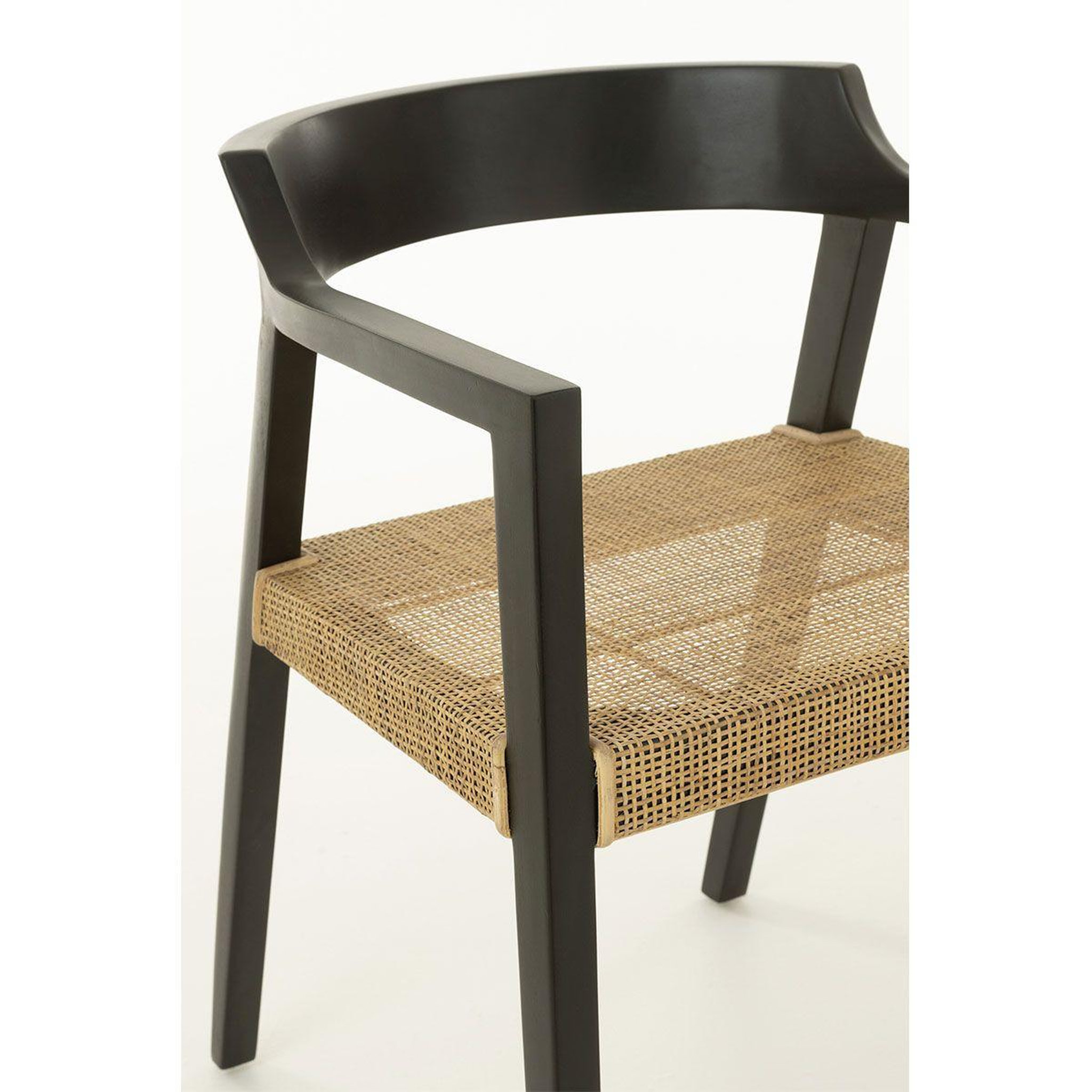 Voir la diapositive 6 : J-LINE Chaise design  sungkai  71cm noir