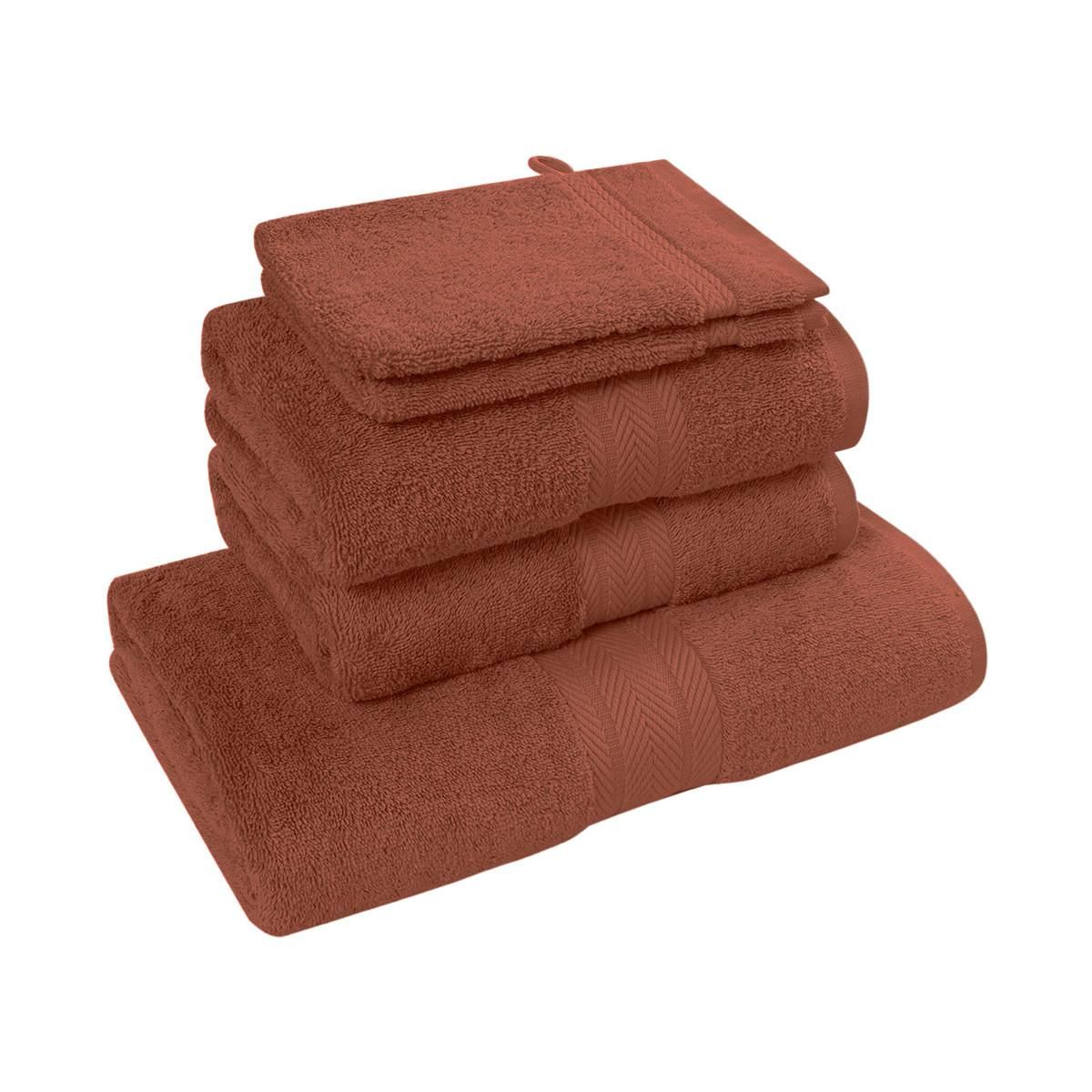 Sensei Maison Ensemble de bain 5 pièces (1 drap de bain + 2 serviettes de toilette + 2 gants) LUXURY