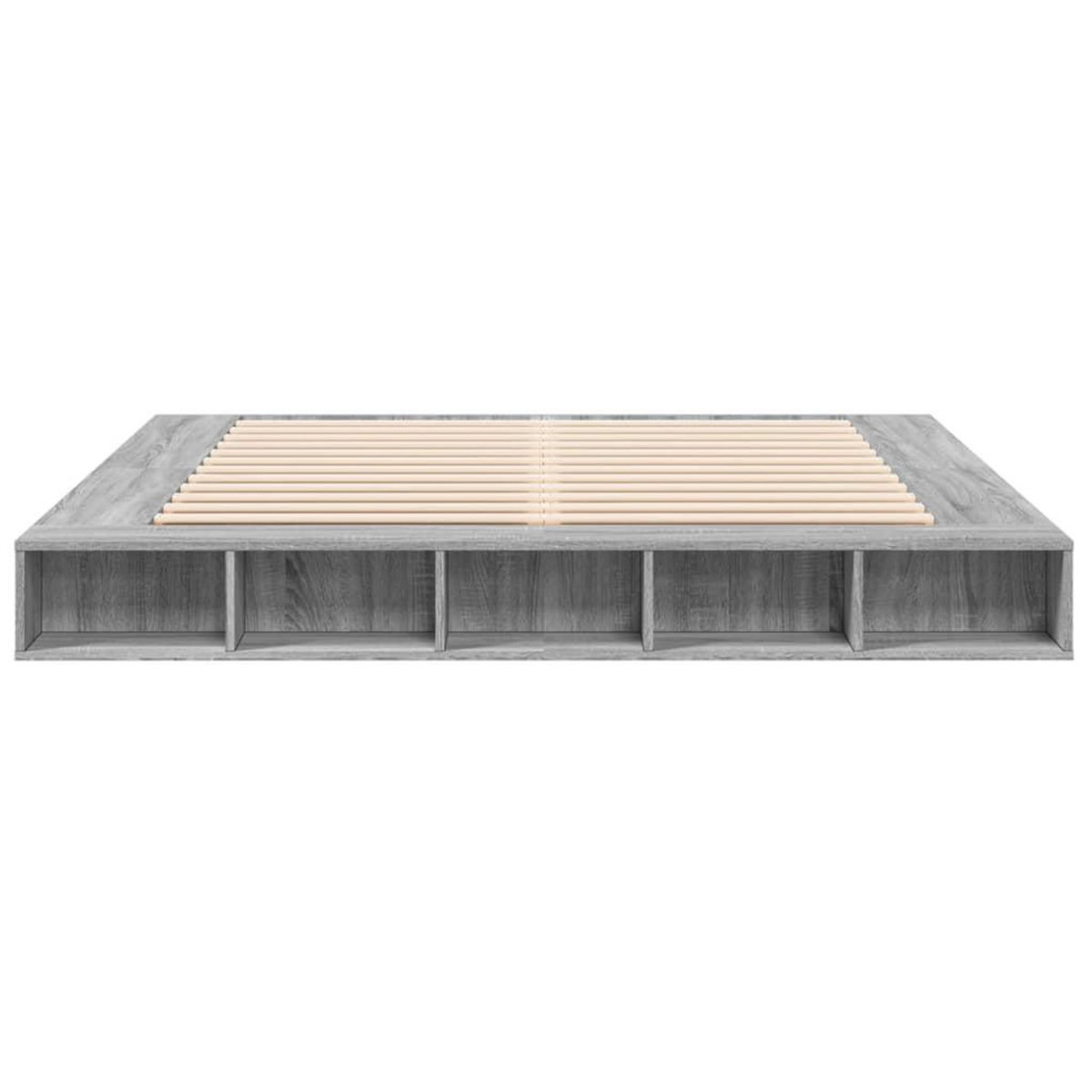 VIDAXL Cadre de lit sans matelas sonoma gris 200x200 cm