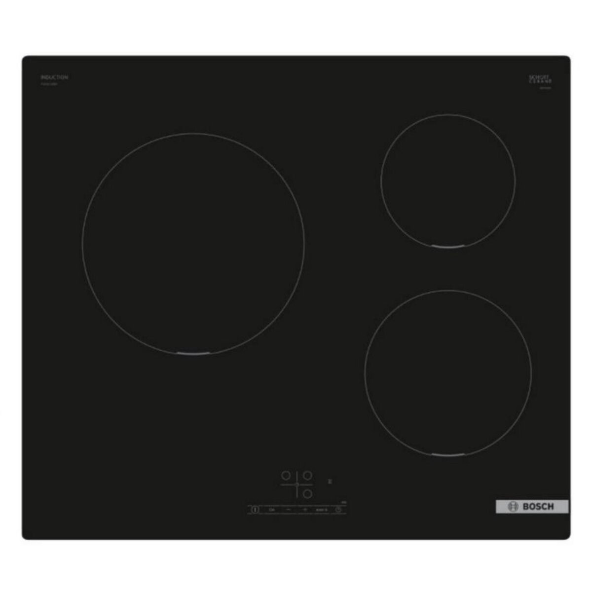 BOSCH Table de cuisson à induction 60cm 3 feux noir - PUC611BB5E