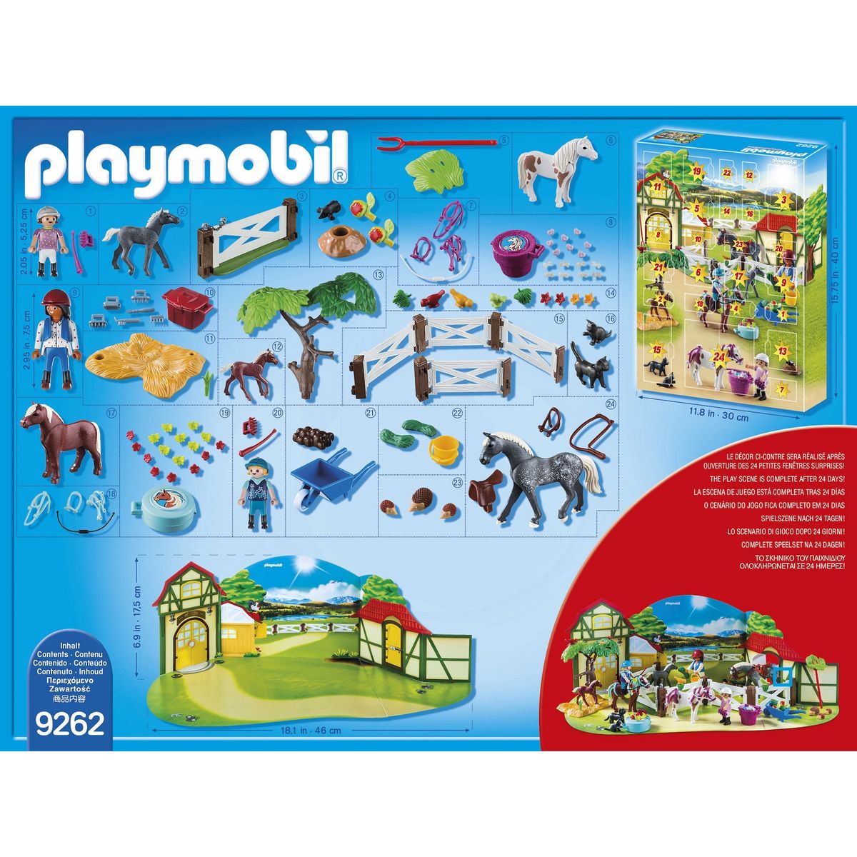 PLAYMOBIL 9262 - Calendrier de l'Avent Centre équestre 