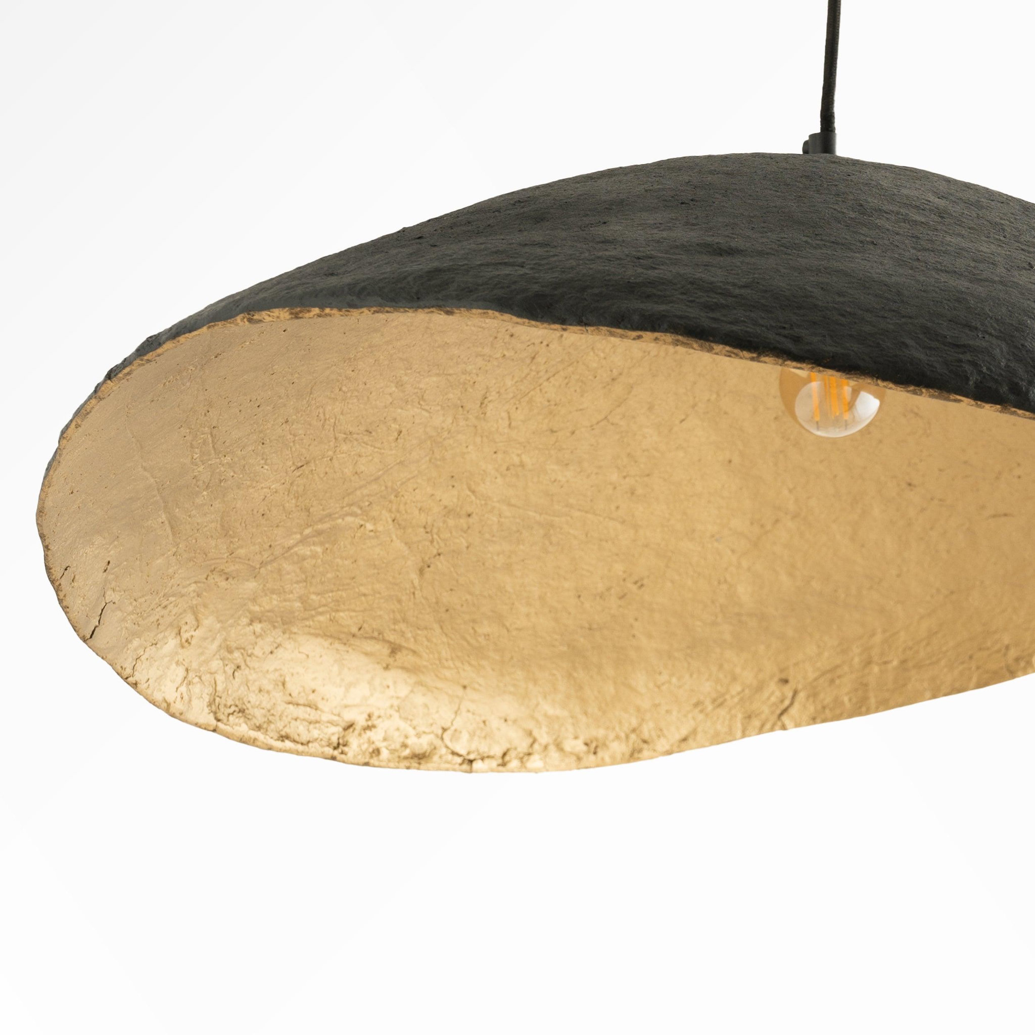 Voir la diapositive 5 : MAISON PAVANE Suspension en papier et fil noir 71 cm-milano