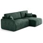Voir la diapositive 4 : LISA DESIGN Apolline - canapé d'angle réversible 4 places convertible avec coffres en tissu moucheté