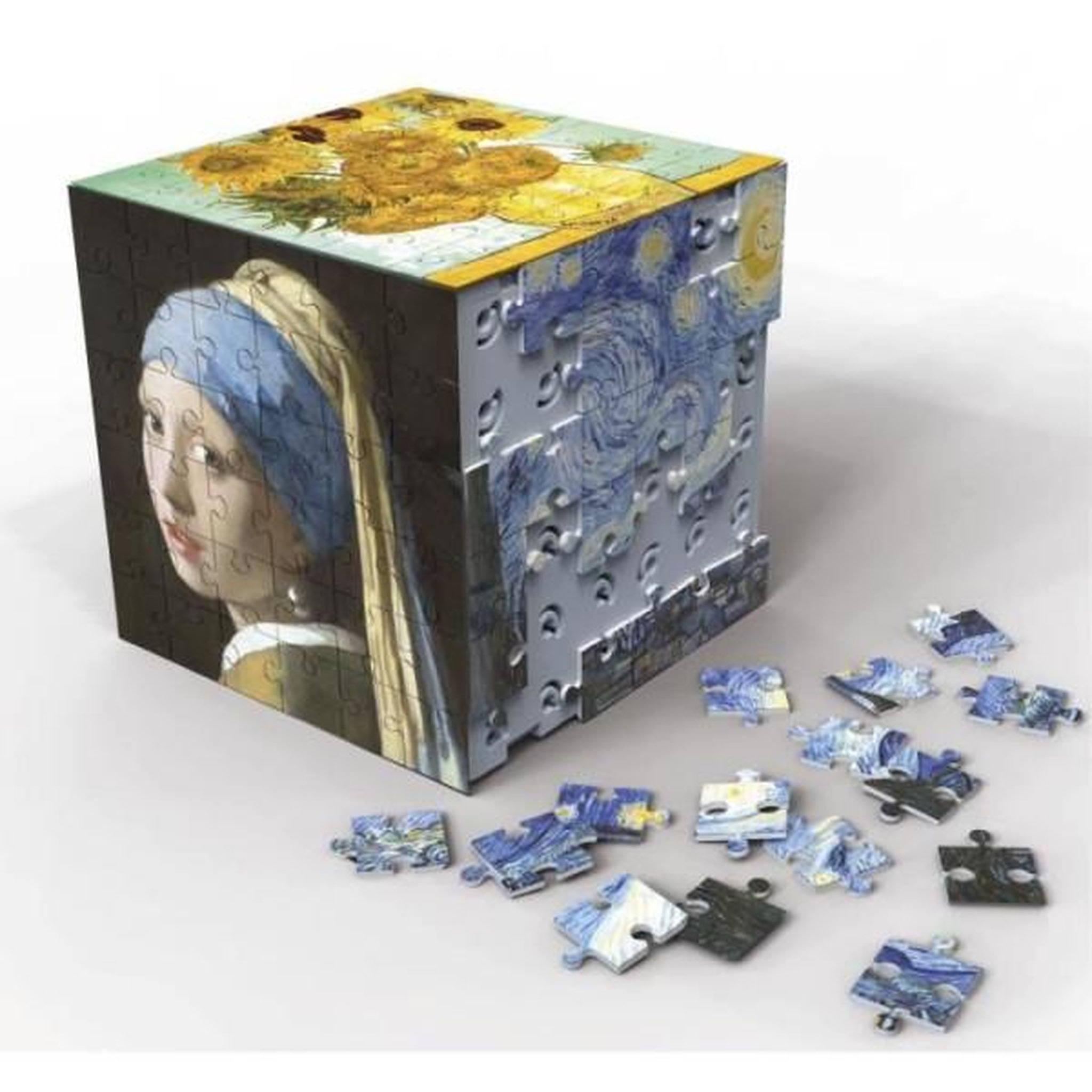 Voir la diapositive 2 : EDUCA Puzzle 3D - EDUCA - Cube Art - 216 Pieces - 6 Puzzles de 36 Pieces - Défi Ludique 8 Ans + (20123)