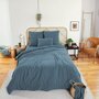 Voir la diapositive 2 : Home collection Parure housse de couette 100% gaze de coton 57 fils - kaki
